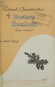 Cover of: Silvical characteristics of eastern hemlock (Tsuga canadensis)