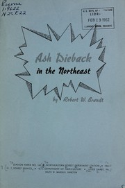 Cover of: Ash dieback in the Northeast | Robert W. Brandt