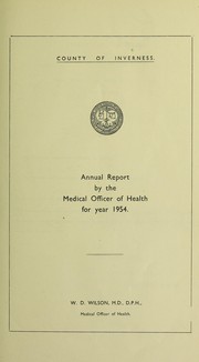 [Report 1954] by Inverness-shire (Scotland). County Council