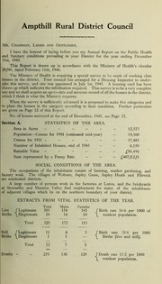 Cover of: [Report 1945]