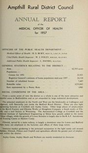 Cover of: [Report 1957]