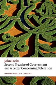 Cover of: Second Treatise of Government and A Letter Concerning Toleration (Oxford World's Classics) by John Locke