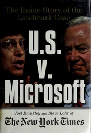 Cover of: U.S. v. Microsoft by Joel Brinkley, Steve Lohr