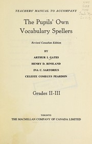 Cover of: The pupils' own vocabulary speller