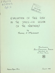 Cover of: Evaluation of tree risk in the spruce-fir region of the Northeast