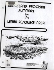 Cover of: Rangeland program summary for the Lemhi resource area by United States. Bureau of Land Management. Salmon District Office