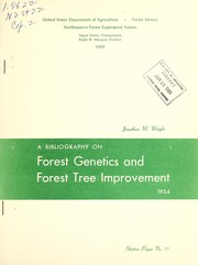 A bibliography on forest genetics and forest tree improvement, 1954 by Jonathan W. Wright