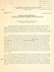 Cover of: Effects of ground preparation on survival and growth of planted pine and black locust by Thomas F. McLintock, Thomas F. McLintock