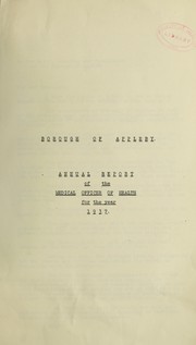 Cover of: [Report 1937]