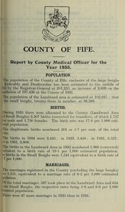 Cover of: [Report 1935] | Fife (Scotland). County Council
