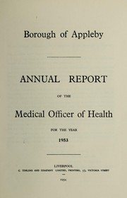 Cover of: [Report 1953]