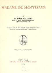 Cover of: Madame de Montespan | H. Noel Williams