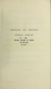 Cover of: [Report 1938]