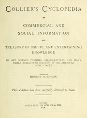 Cover of: Collier's cyclopedia of commercial and social information and treasury of useful and entertaining knowledge ...