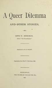 Cover of: A queer dilemma and other stories