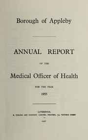 [Report 1955] by Appleby (Westmorland, England). Borough Council