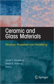 Cover of: Handbook of ceramic materials by editors, J.F. Shackelford, R. H. Doremus.