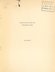 Cover of: Blister rust and white pine demonstration areas: (data as of January, 1928, revised August 1930), Connecticut