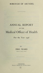 Cover of: [Report 1946] by Arundel (England). Borough Council, Arundel (England). Borough Council