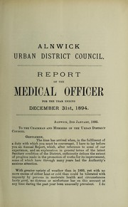 Cover of: [Report 1894]