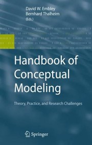 Cover of: Handbook Of Conceptual Modeling Theory Practice And Research Challenges by Bernhard Thalheim