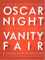Cover of: Oscar night from the editors of Vanity fair by Graydon Carter