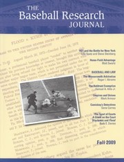 Cover of: The Baseball Research Journal Brj Volume 38 2