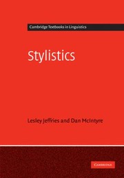Cover of: Stylistics by 