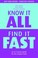 Cover of: Know It All Find It Fast An Az Source Guide For The Enquiry Desk