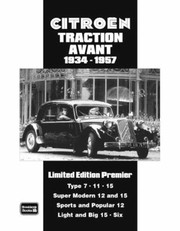 Cover of: Citroen Traction Avant Limited Edition Premier 19341957