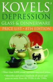 Cover of: Kovels' Depression Glass and Dinnerware Price List, 8th edition (Kovel's Depression Glass and Dinnerware Price List) by Ralph Kovel, Terry Kovel