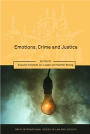 Emotions Crime And Justice by Susanne Karstedt