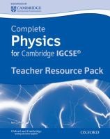 Cover of: Complete Physics For Cambridge Igcse