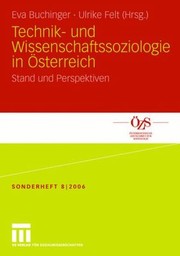 Cover of: Technik Und Wissenschaftssoziologie In Sterreich Stand Und Perspektiven