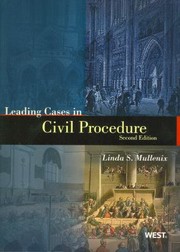 Cover of: Leading Cases In Civil Procedure by Linda S. Mullenix