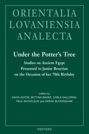 Cover of: Under The Potters Tree Studies On Ancient Egypt Presented To Janine Bourriau On The Occasion Of Her 70th Birthday