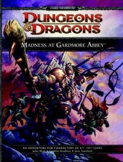 Cover of: Madness At Gardmore Abbey A Dungeons Dragons Supplement by 