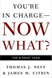 Cover of: You're in charge, now what?: the 8 point plan