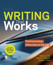 Cover of: Writing That Works Communicating Effectively On The Job