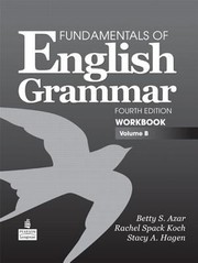 Cover of: Fundamentals Of English Grammar Workbook Volume B