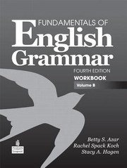 Cover of: Fundamentals Of English Grammar Workbook Volume B by 