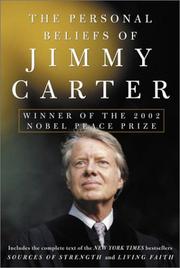 Cover of: The personal beliefs of Jimmy Carter. by Jimmy Carter