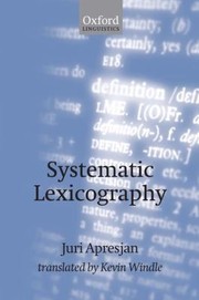 Cover of: Systematic Lexicography by Kevin Windle