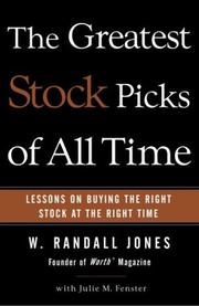 Cover of: The Greatest Stock Picks of All Time: Lessons on Buying the Right Stock at the Right Time