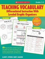 Cover of: Teaching Vocabulary Differentiated Instruction With Leveled Graphic Organizers