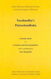 Vasubandhus Pacaskandhaka by Ernst Steinkellner