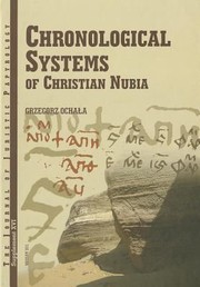 Cover of: Chronological Systems Of Christian Nubia By Grzegorz Ochaa
