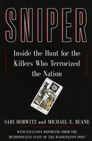 Cover of: Sniper by Sari Horwitz, Michael Ruane, Sari Horwitz, Michael Ruane