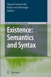 Cover of: Existence Semantics And Syntax by 