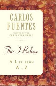 Cover of: This I believe: an A to Z of a life